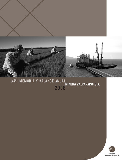 Thumbnail Minera Valparaíso Annual Report 2008