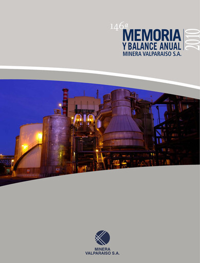 Thumbnail Minera Valparaíso Annual Report 2010
