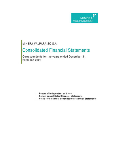 Thumbnail Minera Valparaíso Financial Statement 2023