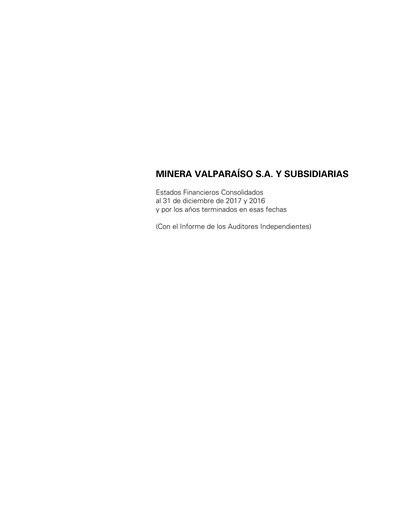 Thumbnail Minera Valparaíso Financial Statement 2017