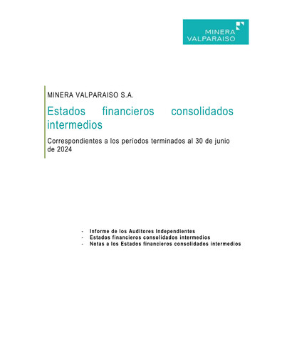 Thumbnail Minera Valparaíso Half-year Report 2024-h1