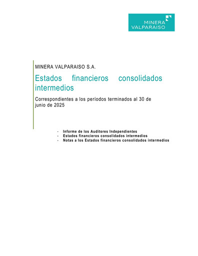 Thumbnail Minera Valparaíso Half-year Report 2025-h1