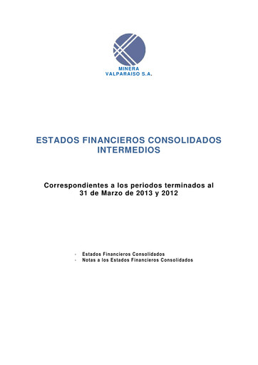 Thumbnail Minera Valparaíso Quarterly Report 2013-q1