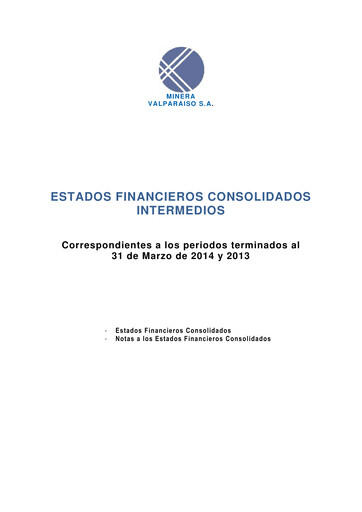 Thumbnail Minera Valparaíso Quarterly Report 2014-q1
