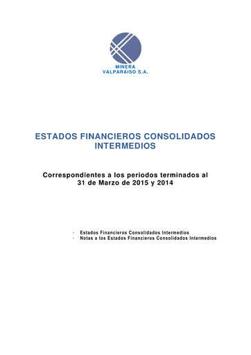 Thumbnail Minera Valparaíso Quarterly Report 2015-q1