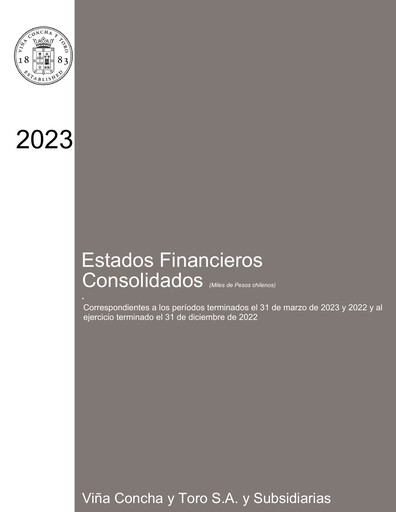 Thumbnail Viña Concha y Toro Quarterly Report 2023-q1