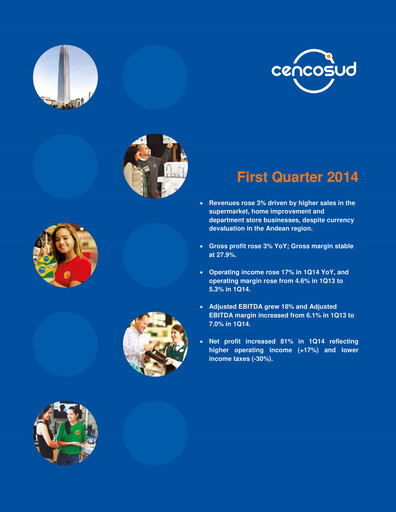 Miniature Cencosud
 Rapport trimestriel 2014-q1