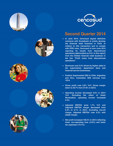 Miniature Cencosud
 Rapport trimestriel 2014-q2
