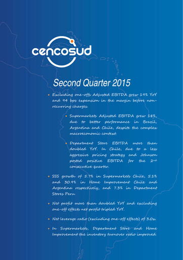 Miniature Cencosud
 Rapport trimestriel 2015-q2