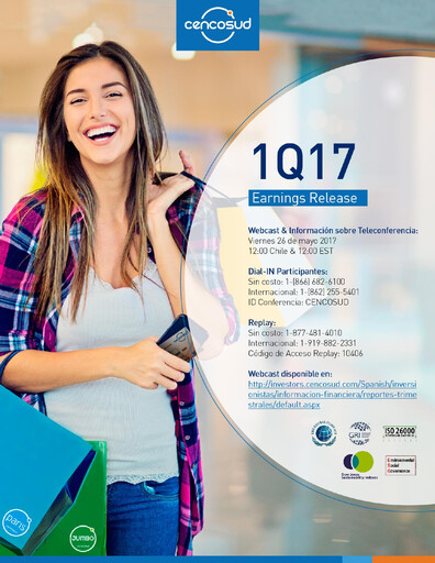 Miniature Cencosud
 Rapport trimestriel 2017-q1