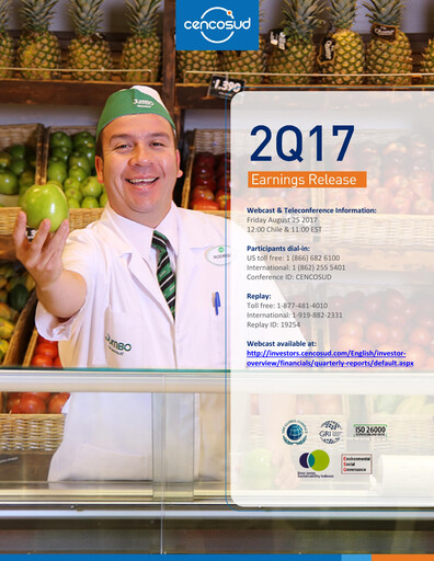 Miniature Cencosud
 Rapport trimestriel 2017-q2