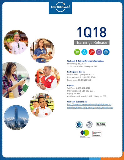 Miniature Cencosud
 Rapport trimestriel 2018-q1
