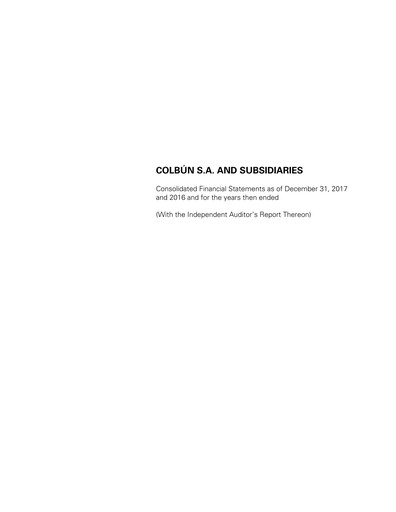 Miniature Colbún Bilan financier 2017