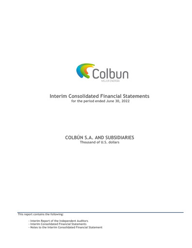 Miniature Colbún Bilan financier 2022-h1