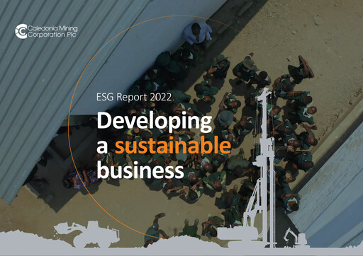Thumbnail Caledonia Mining ESG Report 2022