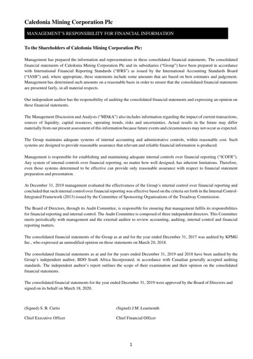 Thumbnail Caledonia Mining Financial Statement 2019