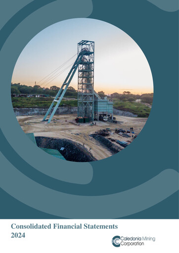 Thumbnail Caledonia Mining Financial Statement 2024