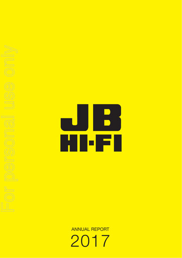 Thumbnail JB Hi-Fi
 Annual Report 2017