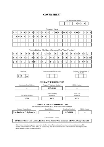 Thumbnail SM Investments Corporation Annual Report 2017
