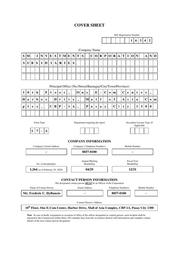 Thumbnail SM Investments Corporation Annual Report 2019