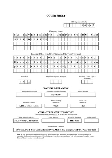 Thumbnail SM Investments Corporation Annual Report 2020