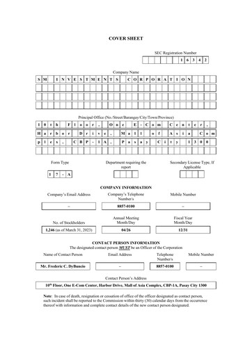 Thumbnail SM Investments Corporation Annual Report 2022