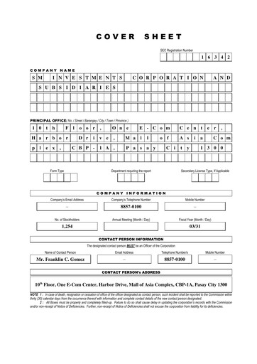 Miniature SM Investments Corporation Rapport trimestriel 2024-q1