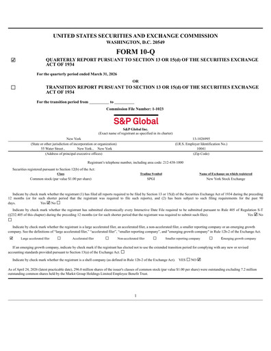 Thumbnail S&P Global Quarterly Report 2026-q1