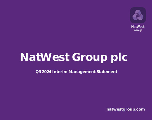 Thumbnail NatWest Group Quarterly Report 2024-q3