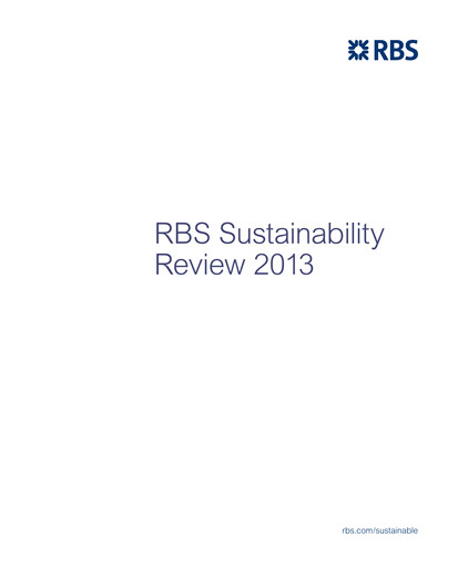 Miniature NatWest Group Rapport de durabilité 2013