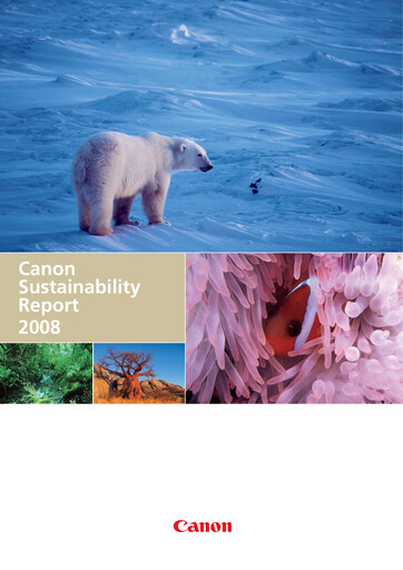 Thumbnail Canon Sustainability Report 2008