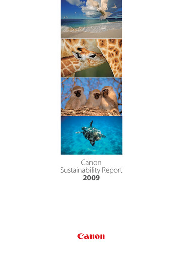 Thumbnail Canon Sustainability Report 2009