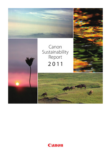 Thumbnail Canon Sustainability Report 2011