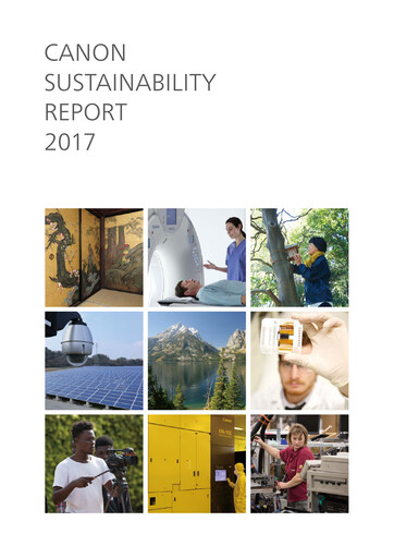 Thumbnail Canon Sustainability Report 2017