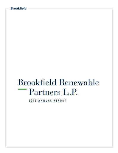 Thumbnail Brookfield Renewable Annual Report 2019