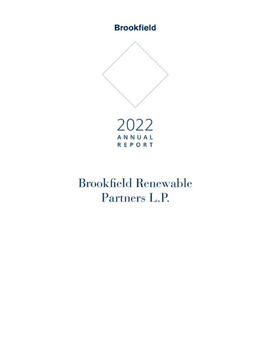 Thumbnail Brookfield Renewable Annual Report 2022