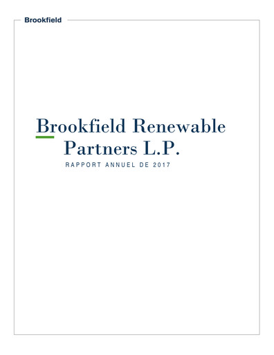 Thumbnail Brookfield Renewable Annual Report 2017