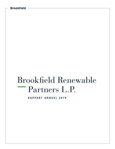 Thumbnail Brookfield Renewable Annual Report 2019