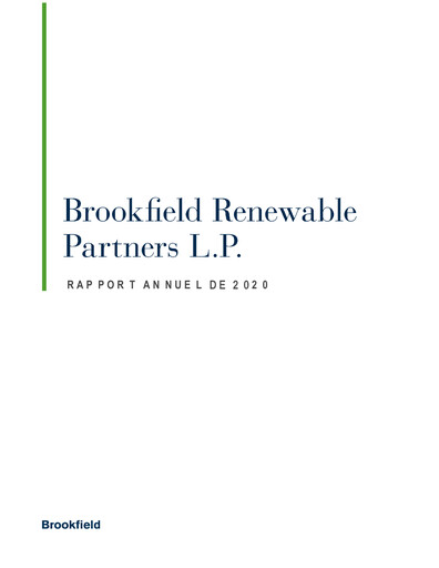 Thumbnail Brookfield Renewable Annual Report 2020