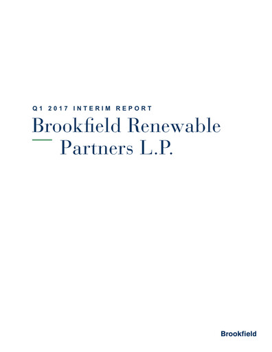 Thumbnail Brookfield Renewable Quarterly Report 2017-q1
