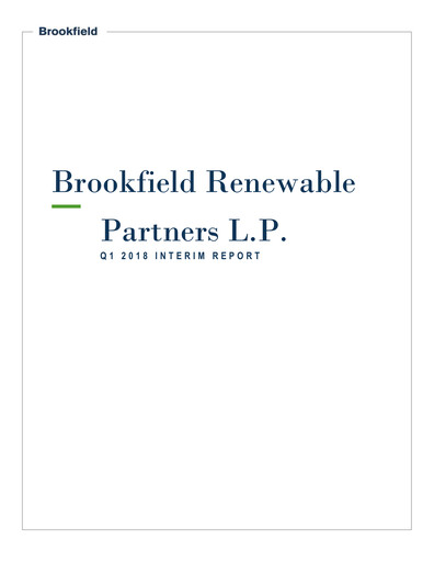 Thumbnail Brookfield Renewable Quarterly Report 2018-q1