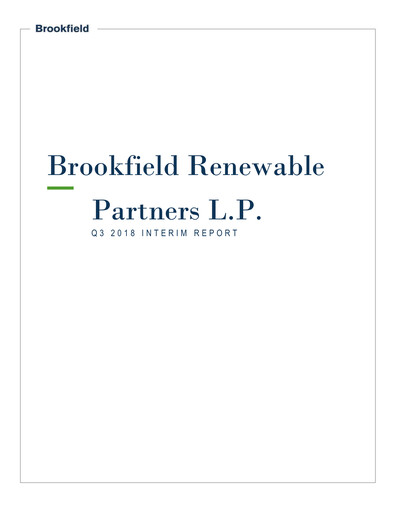 Thumbnail Brookfield Renewable Quarterly Report 2018-q3