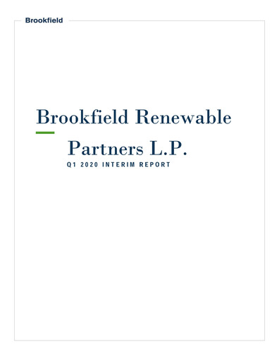 Thumbnail Brookfield Renewable Quarterly Report 2020-q1