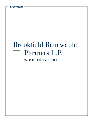 Thumbnail Brookfield Renewable Quarterly Report 2020-q3
