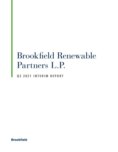 Thumbnail Brookfield Renewable Quarterly Report 2021-q3