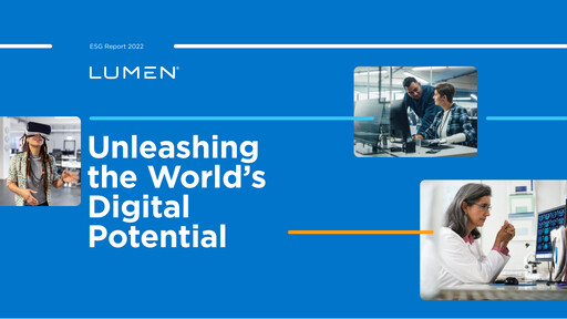 Thumbnail Lumen Technologies ESG Report 2022