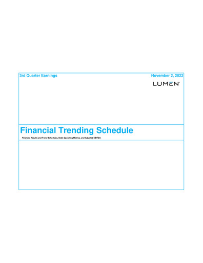 Thumbnail Lumen Technologies Quarterly Report 2022-q3