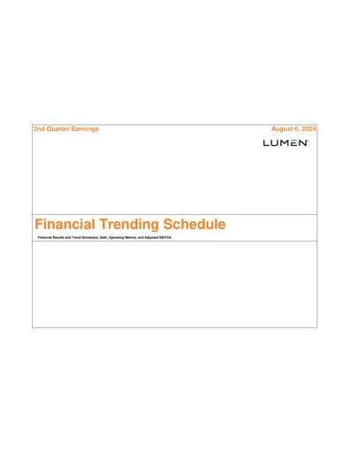 Thumbnail Lumen Technologies Quarterly Report 2024-q2