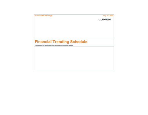 Thumbnail Lumen Technologies Quarterly Report 2025-q2