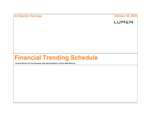 Thumbnail Lumen Technologies Quarterly Report 2025-q3
